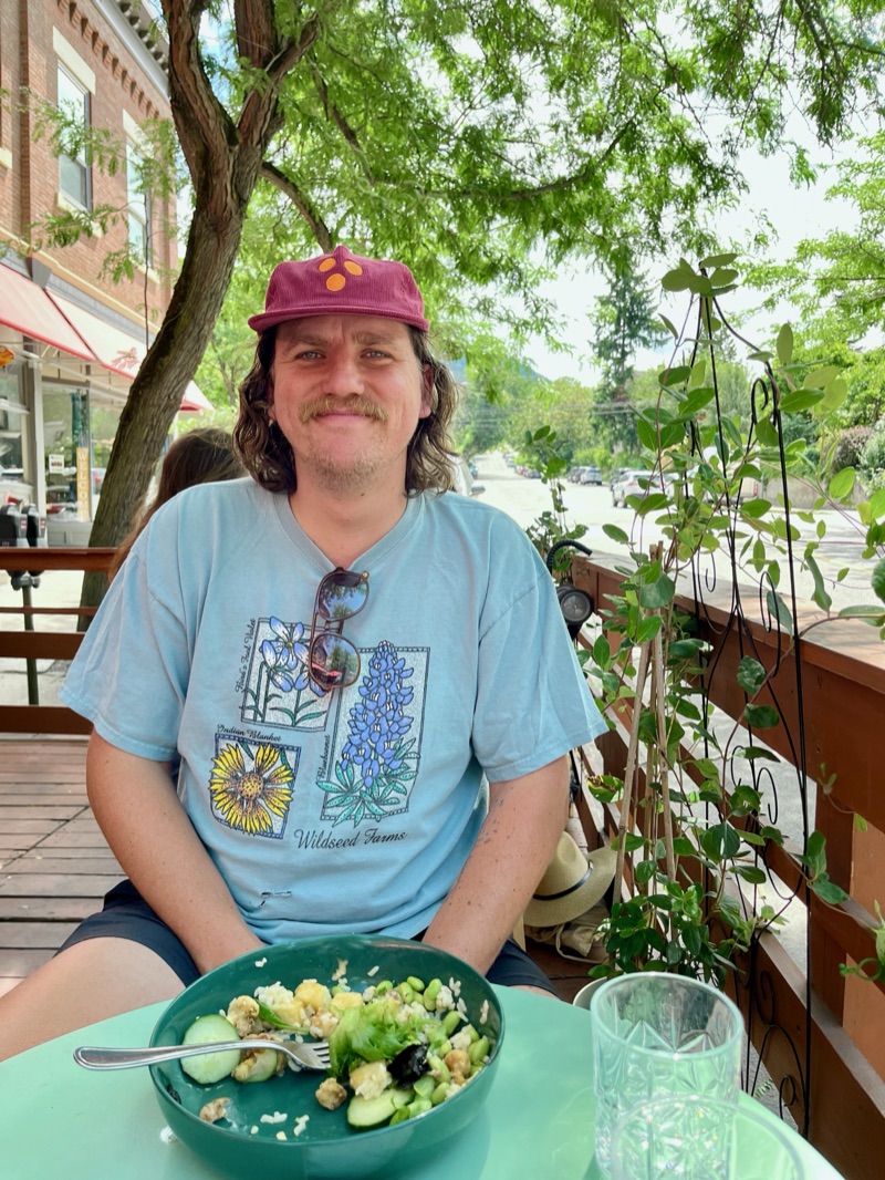 Matt wearing a hat outdoors